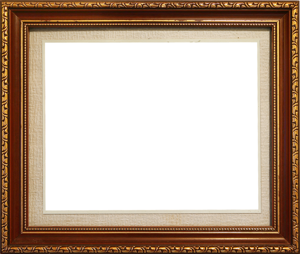 Ornate Wooden Picture Frame Cutout